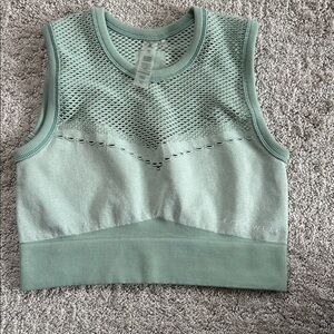 Ryderwear Sage Mesh Crop Top